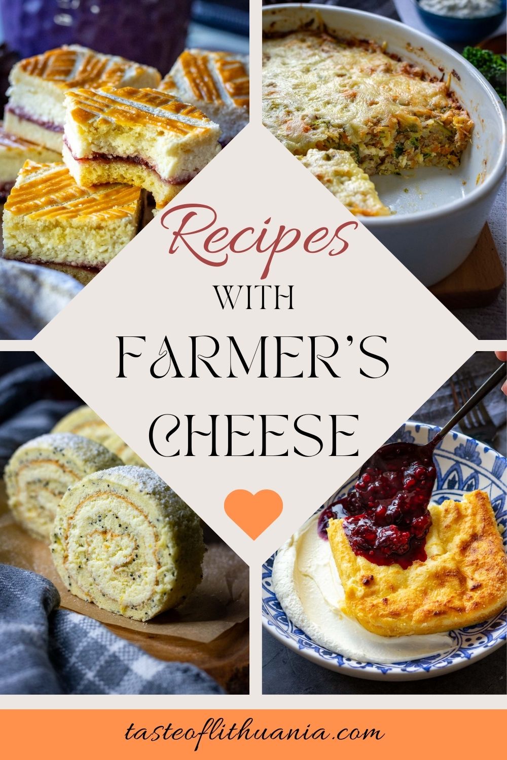Farmer's Cheese Recipes Pin For Pinterest.