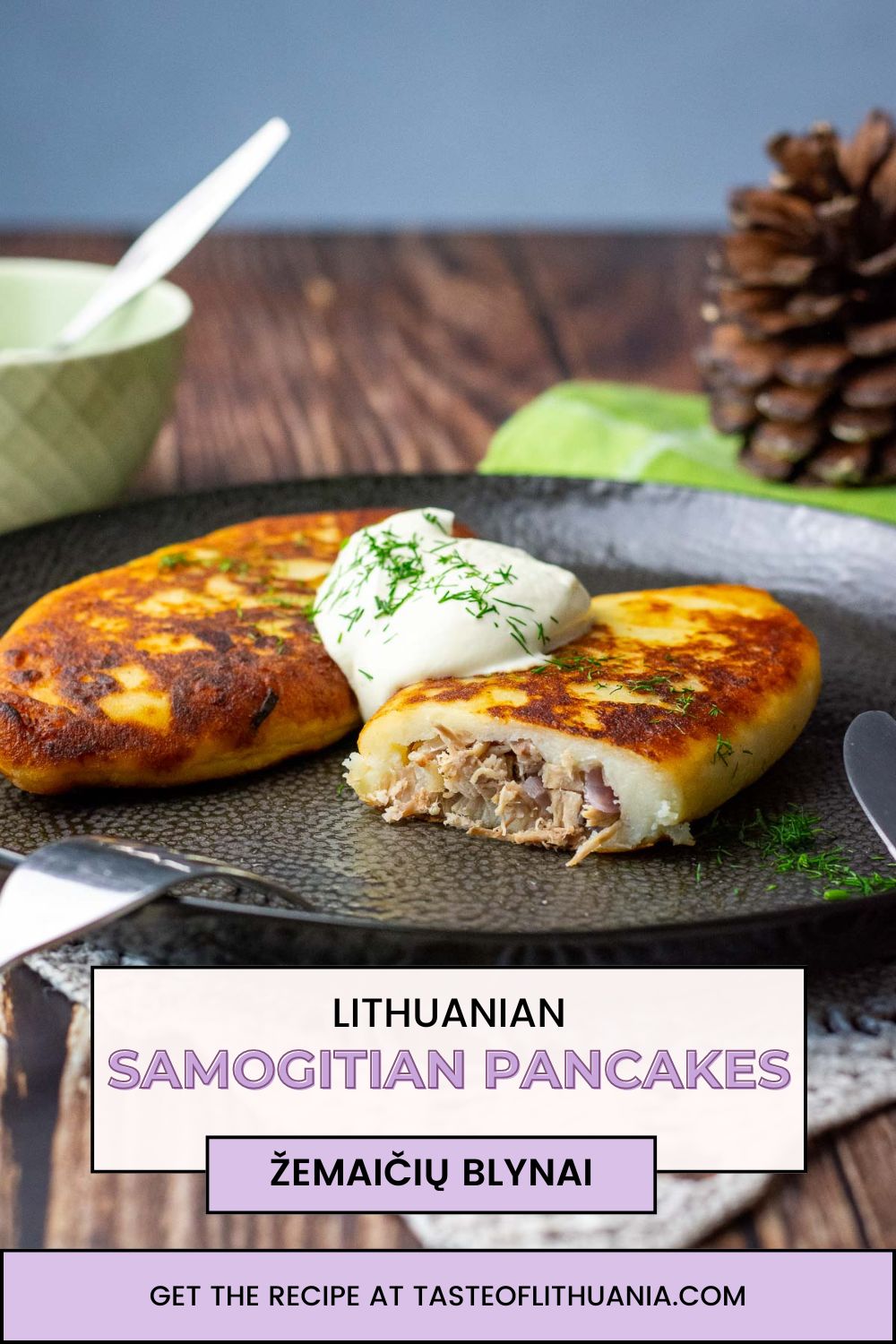 Samogitian Pancakes a.k.a. Zemaiciu Blynai Pin For Pinterest.
