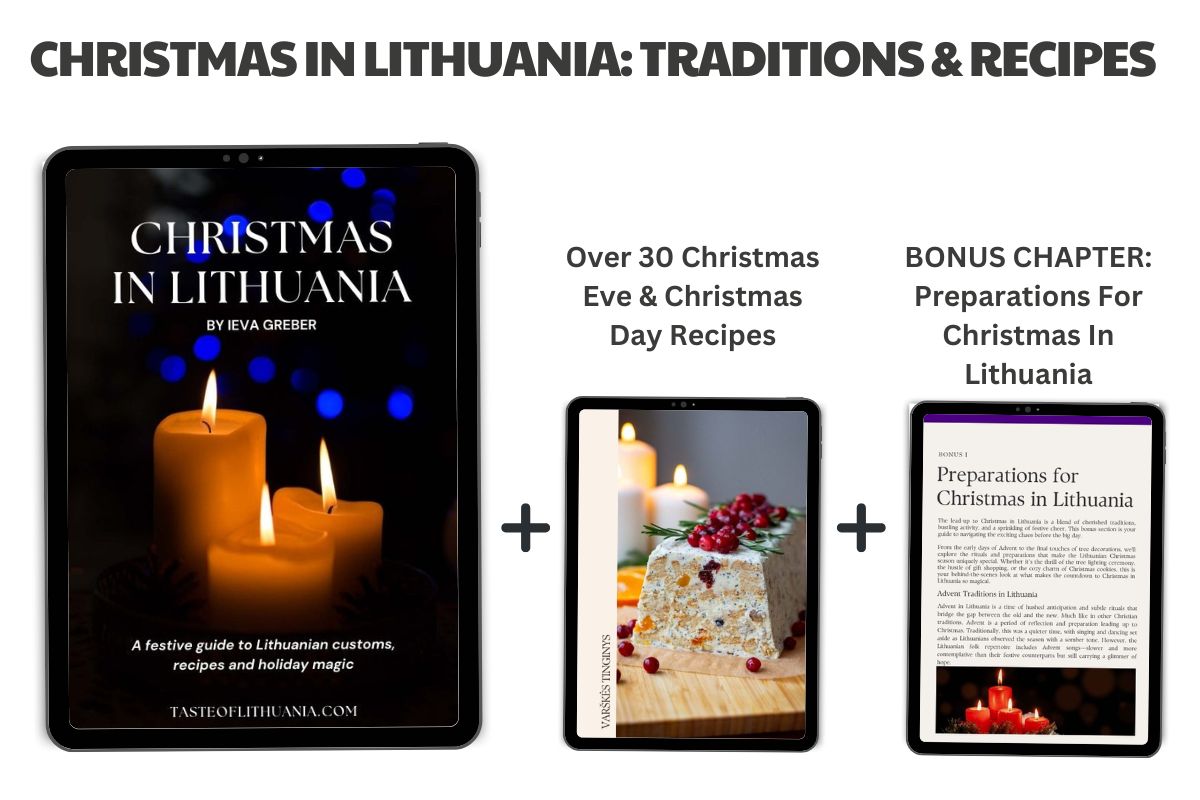 eBook cover, recipe page and Bonus page shown on tablet screens.