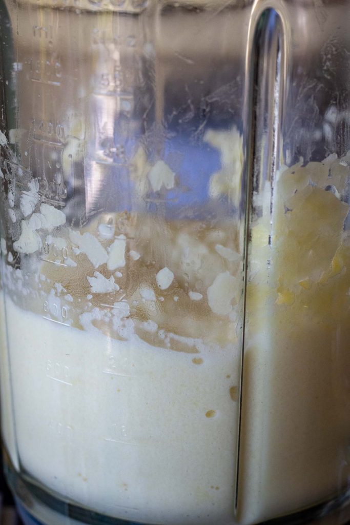 Raw potato puree.