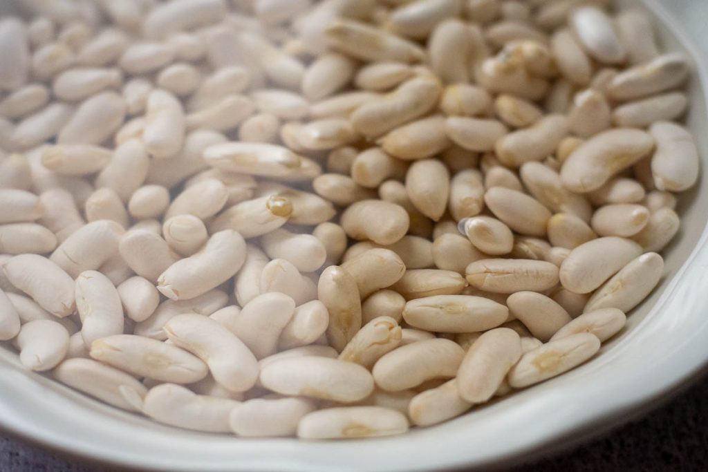 Soaked beans the next day. 