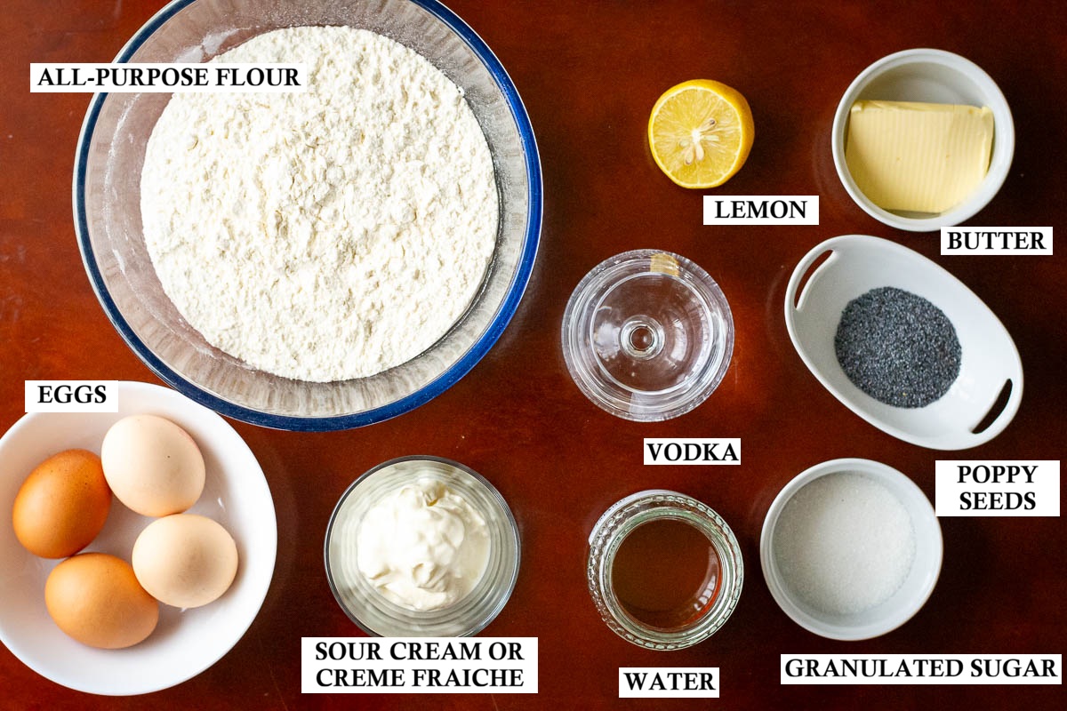 Labeled ingredients for Lithuanian anthill.