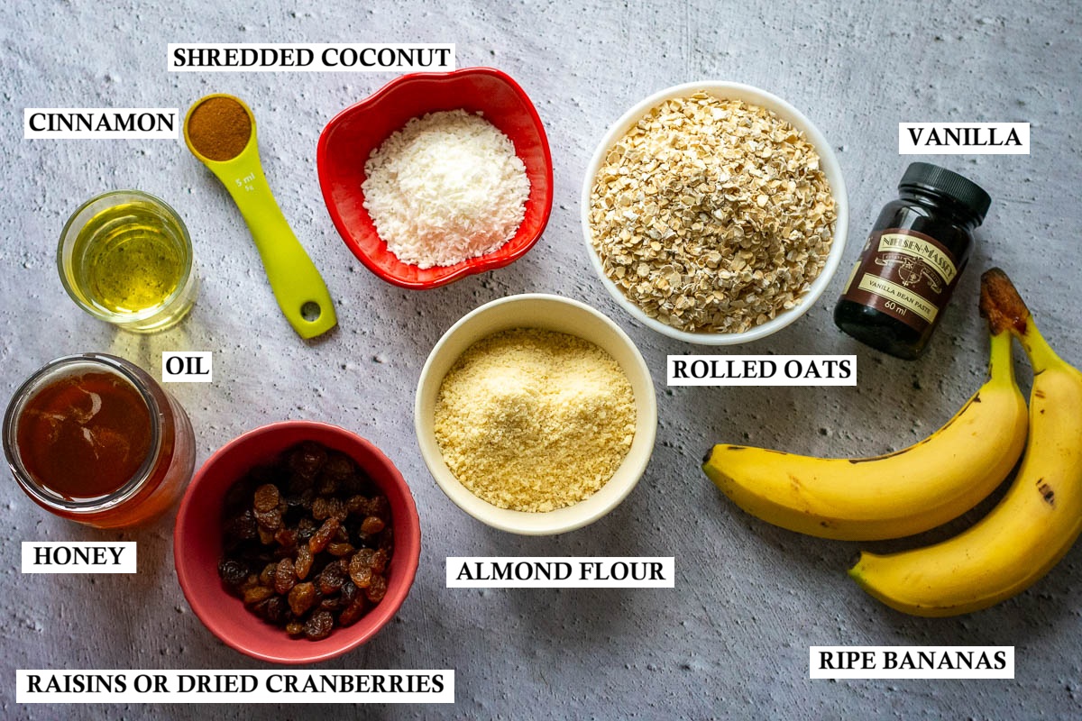 Ingredients for Lithuanian Cookies for Lent. 